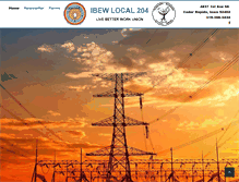 Tablet Screenshot of ibew204.com